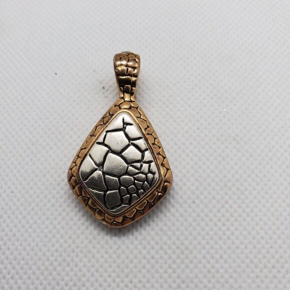 Gold Tone & Silver Tone Pendant - Picture 2 of 3